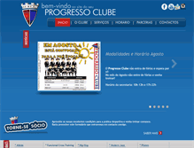 Tablet Screenshot of progressoclube.pt